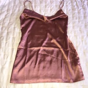 Boohoo satin slip dress